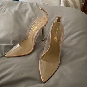 Fashion Nova Clear Heels